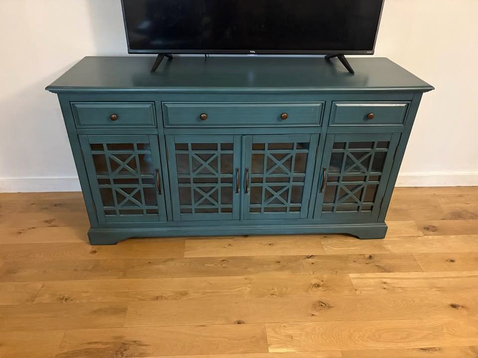 60" Wood TV Media Entertainment Center