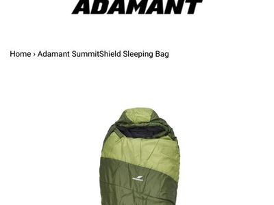 ADAMANT SUMMIT SHIELD SLEEPING BAG*NEW* camping