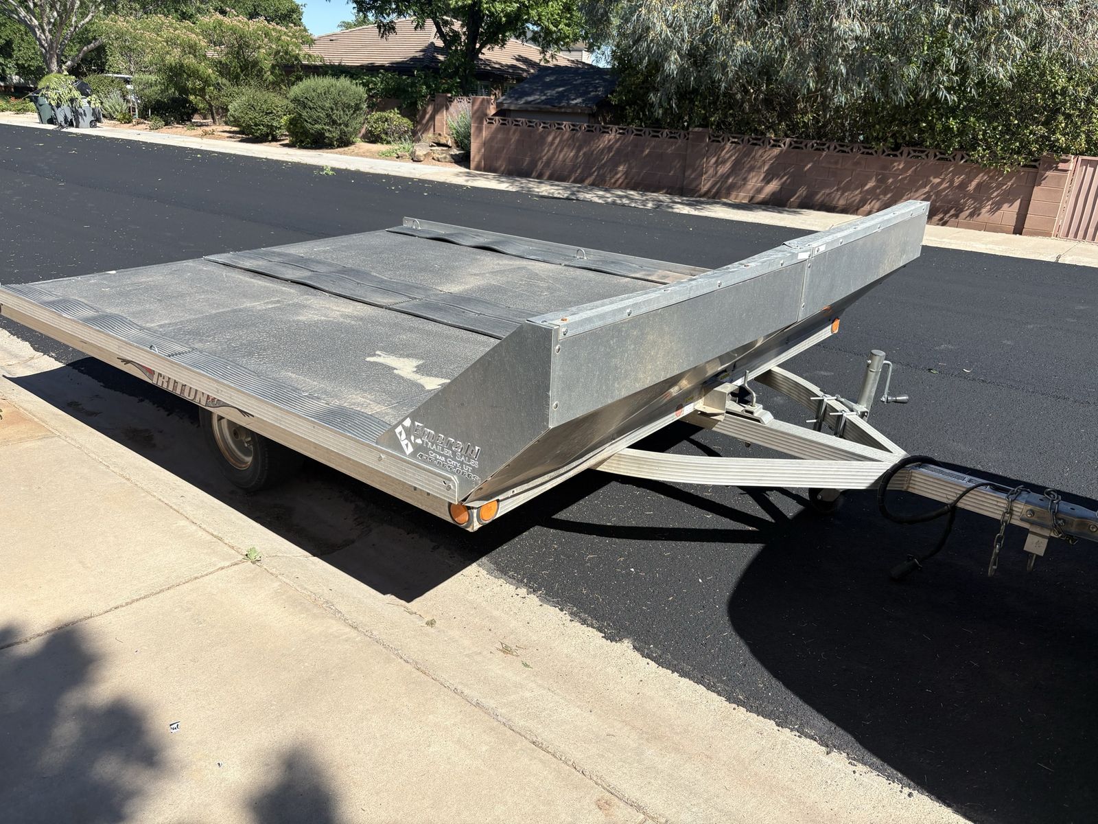 Triton 8x10 aluminum tilt deck trailer