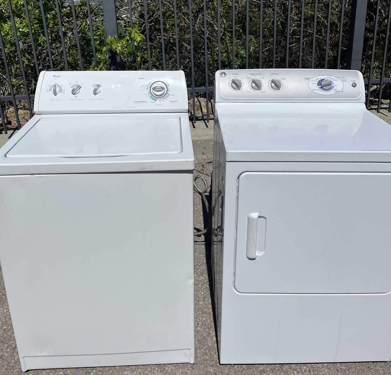 Washer and electric dryer (Whirlpool)