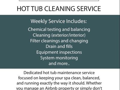 Hot tub maintenance/cleaning service