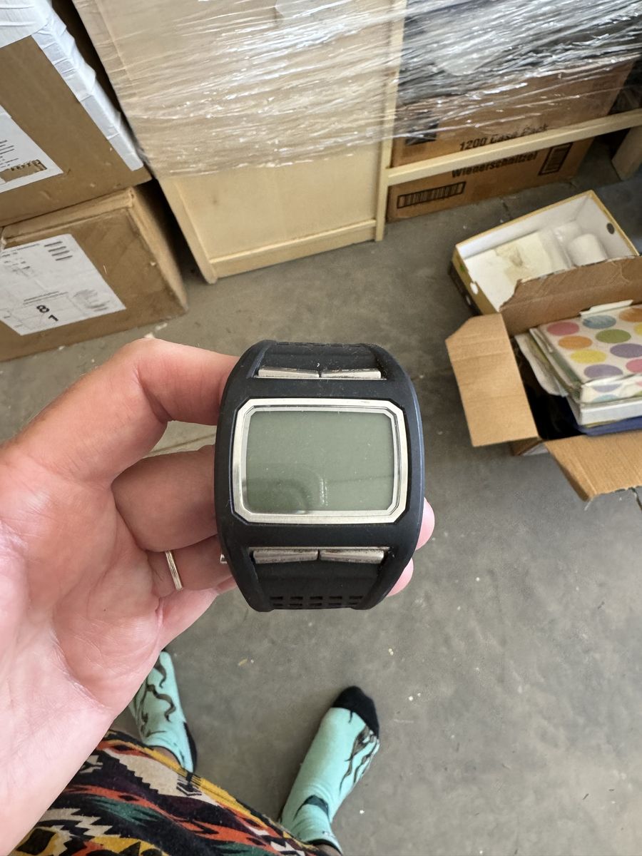 Quiksilver The Code MQ97DR Digital Watch - Black Rubber Strap, 100M Water Resistant