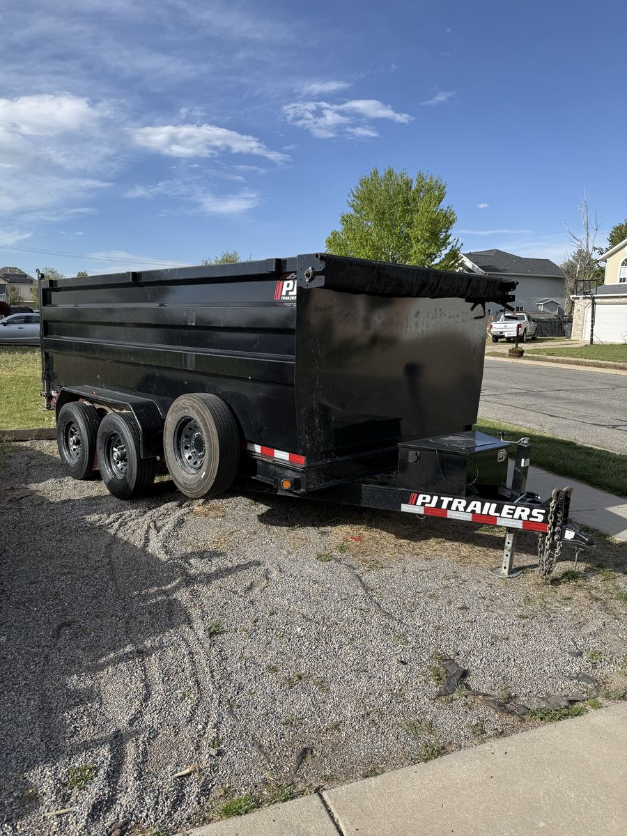 2025 PJ Dump trailer for rent 7x14