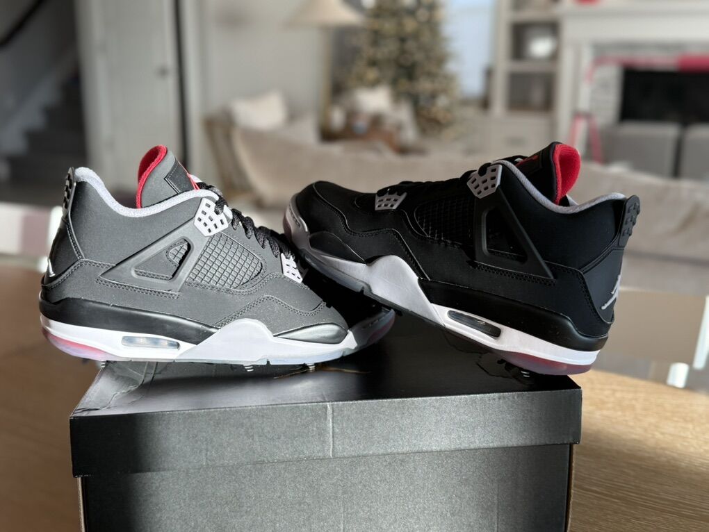 Jordan Nike Golf Shoes IV 4 G Black Red Bred 10.5