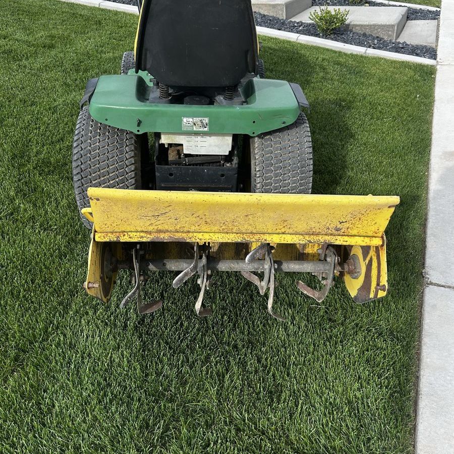 John Deere 30" Mechanical Rototiller Attachment - COMPLETE WITH BRACKETS 650 OBO