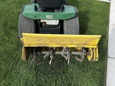 John Deere 30" Mechanical Rototiller Attachment - COMPLETE WITH BRACKETS 650 OBO