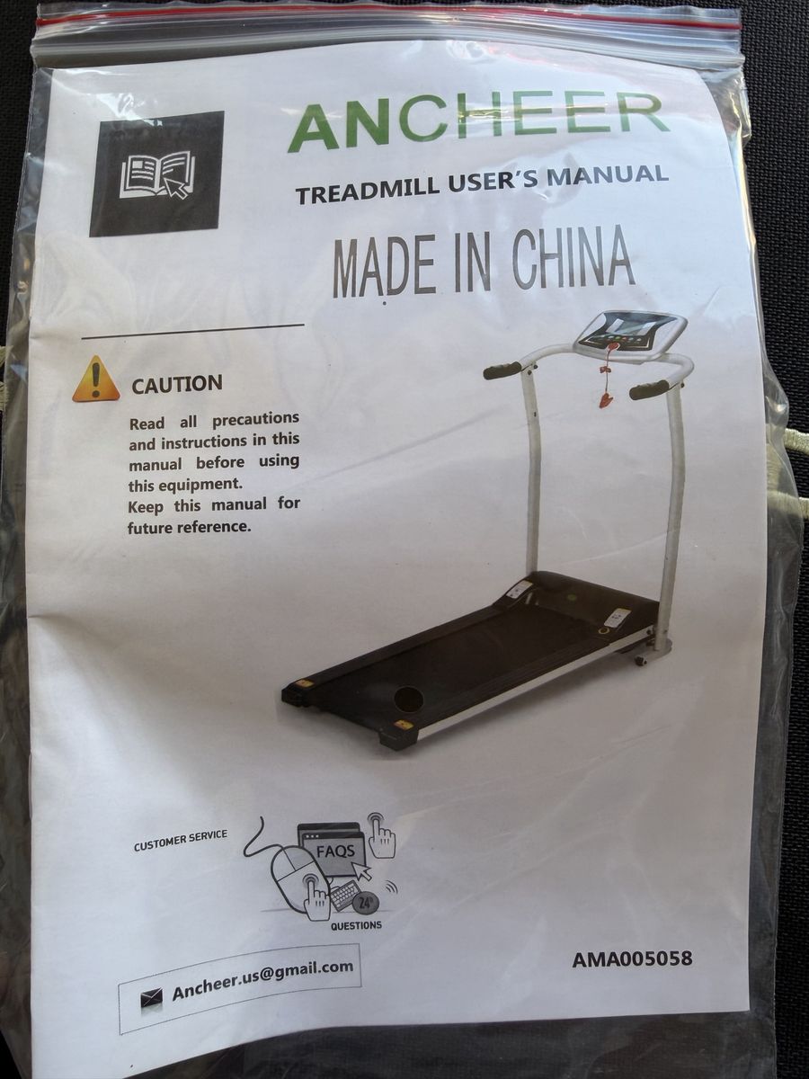 Ancheer Folding Electric Treadmill AMA005058 with Incline, New in Box