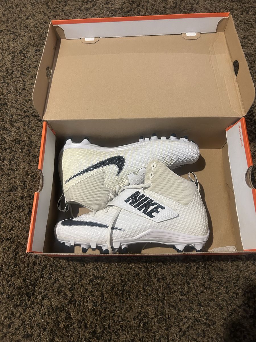 New Nike Lunarbeast Pro TD CF Men's Football Cleats Size 10 - White/Black