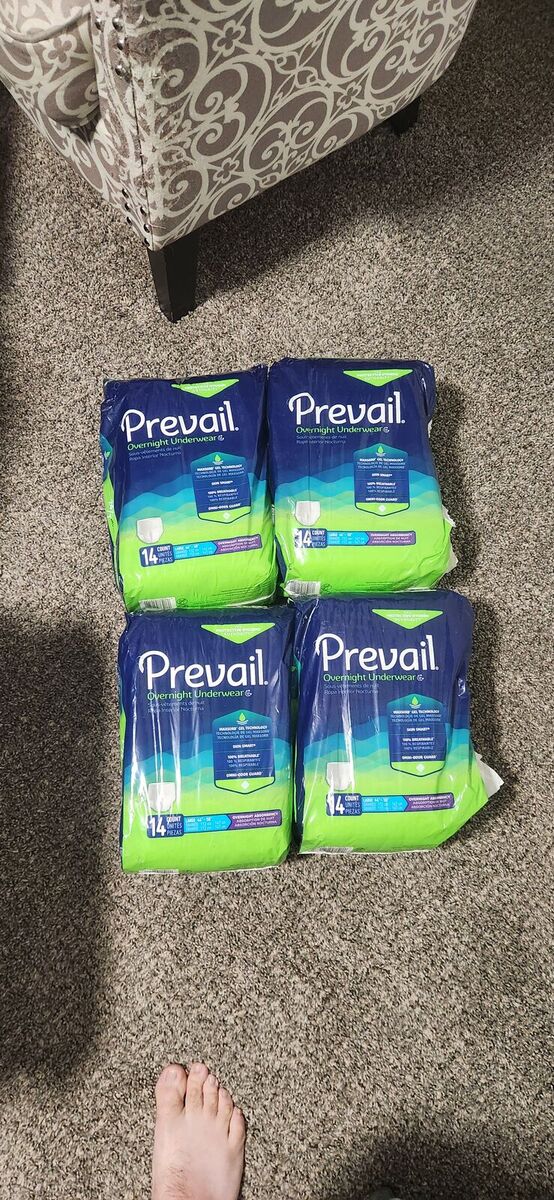 Prevail Disposable Underwear Large Overnight 56 Ct - PVX-513