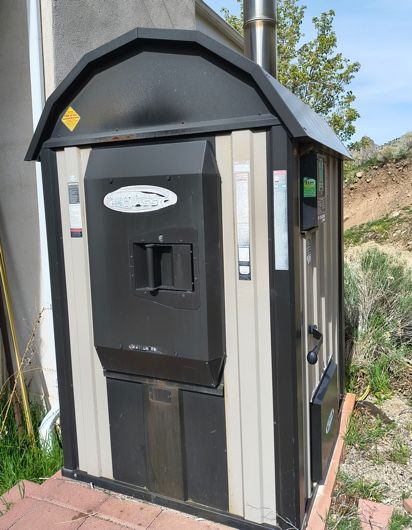 Wood burning outside boiler by Central Boiler