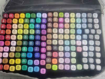 Atopstar 168 Piece Dual Tip Alcohol Marker Set