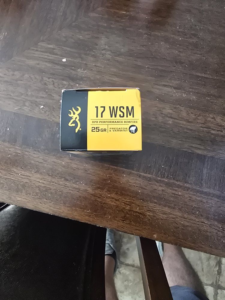 Winchester 17 WSM .17 Super Mag Rimfire Ammo 25 GR Predator Varmint - Full Case