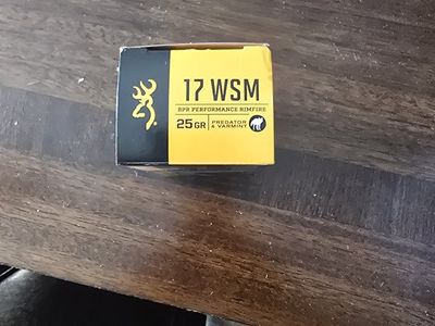 Winchester 17 WSM .17 Super Mag Rimfire Ammo 25 GR Predator Varmint - Full Case