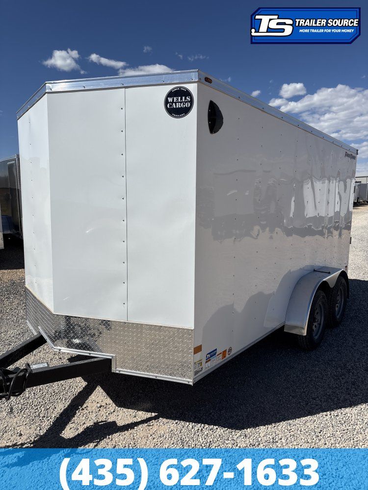 7x14 Wells Cargo FastTrac Enclosed Cargo Trailer - 6'6" Interior - 7K GVWR -