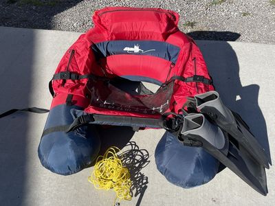 Float tube with all accessories