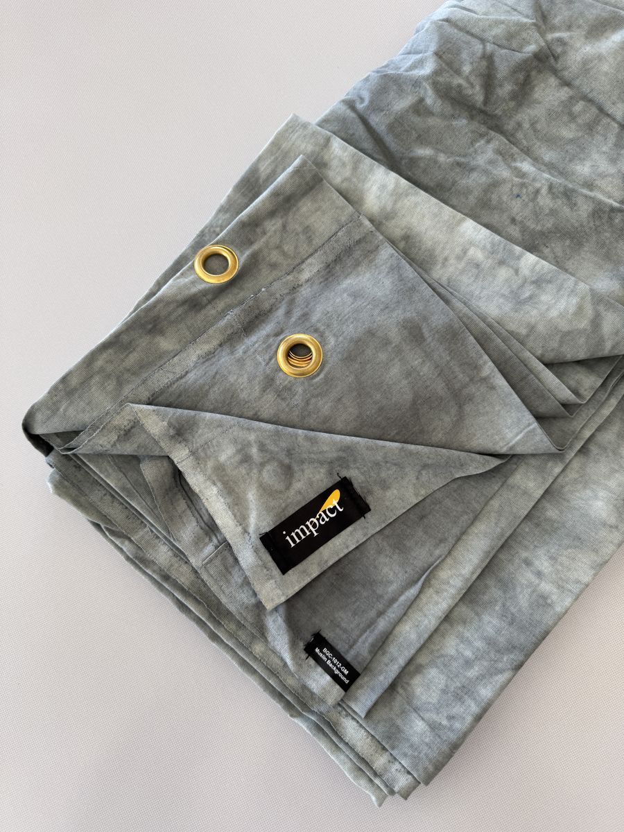 Photo Backdrop Lighting Background 10 x 12 feet Gray Mist Crushed Muslin