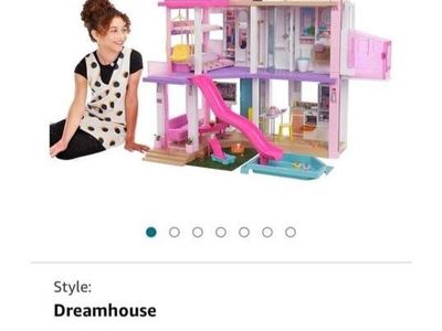 Barbie DreamHouse Dollhouse - 43" Tall, 41" Wide with Elevator, Slide, Lights & Sounds