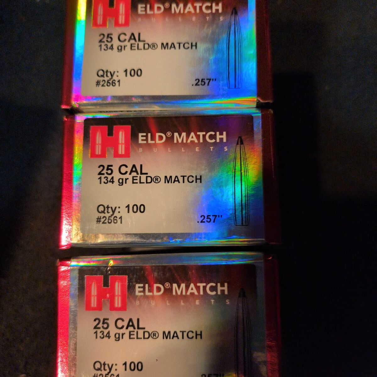 Hornady 25 Cal. 134 gr. ELDM