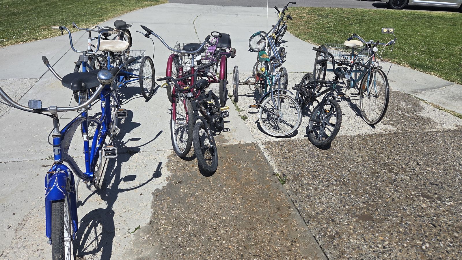 Collection of unique bikes.