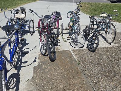 Collection of unique bikes.