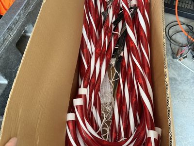 36in LED Candy Cane Outdoor Christmas Pathway Lights Bulk Box