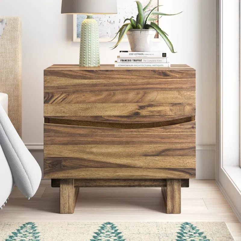 WAREHOUSE CLEARANCE – Hiram Solid Wood Nightstand Set