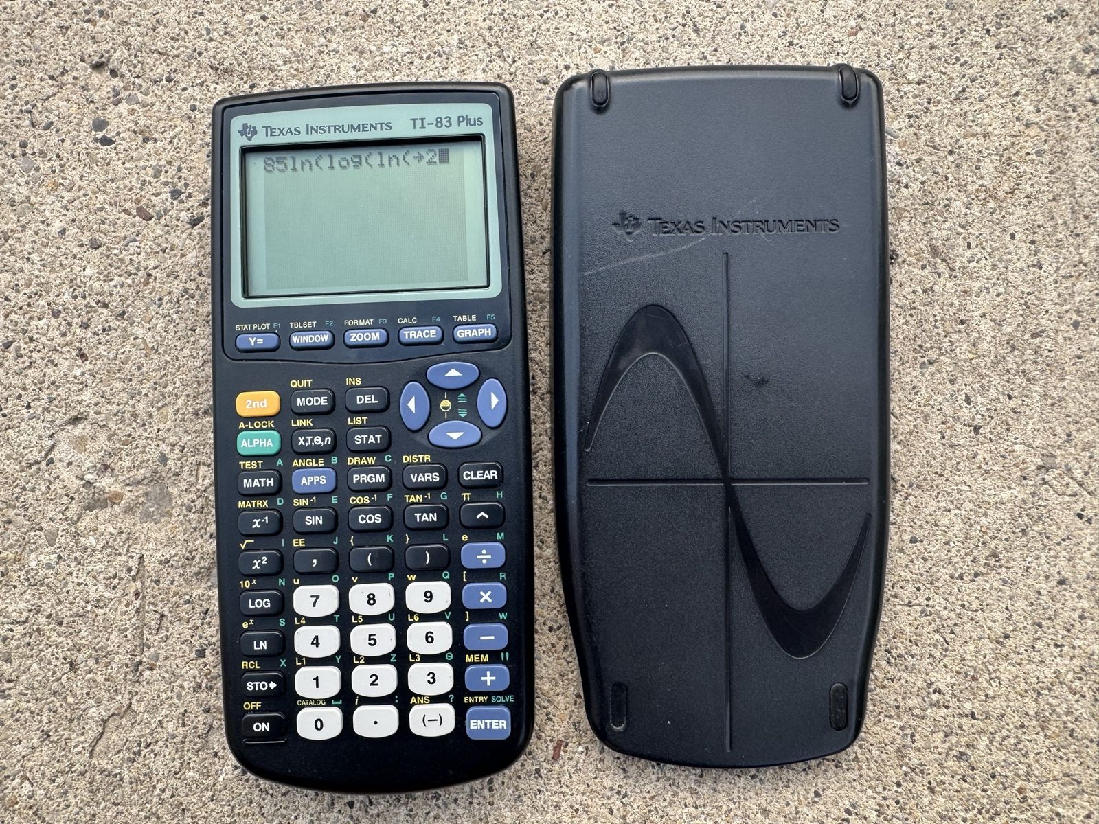 Texas Instruments TI-83 Plus Graphing Calculator W/Cover 
