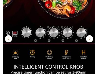 VivoHome 30 in. Radiant Electric Cooktop in Black with 4 Elements