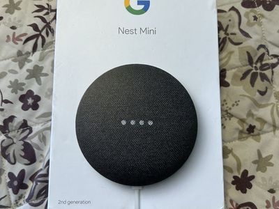 Google Nest Mini 2nd Gen Smart Speaker Black, Bluetooth/Wi‑Fi, Voice Search