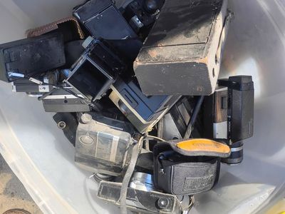 Lot of vintage and antique cameras