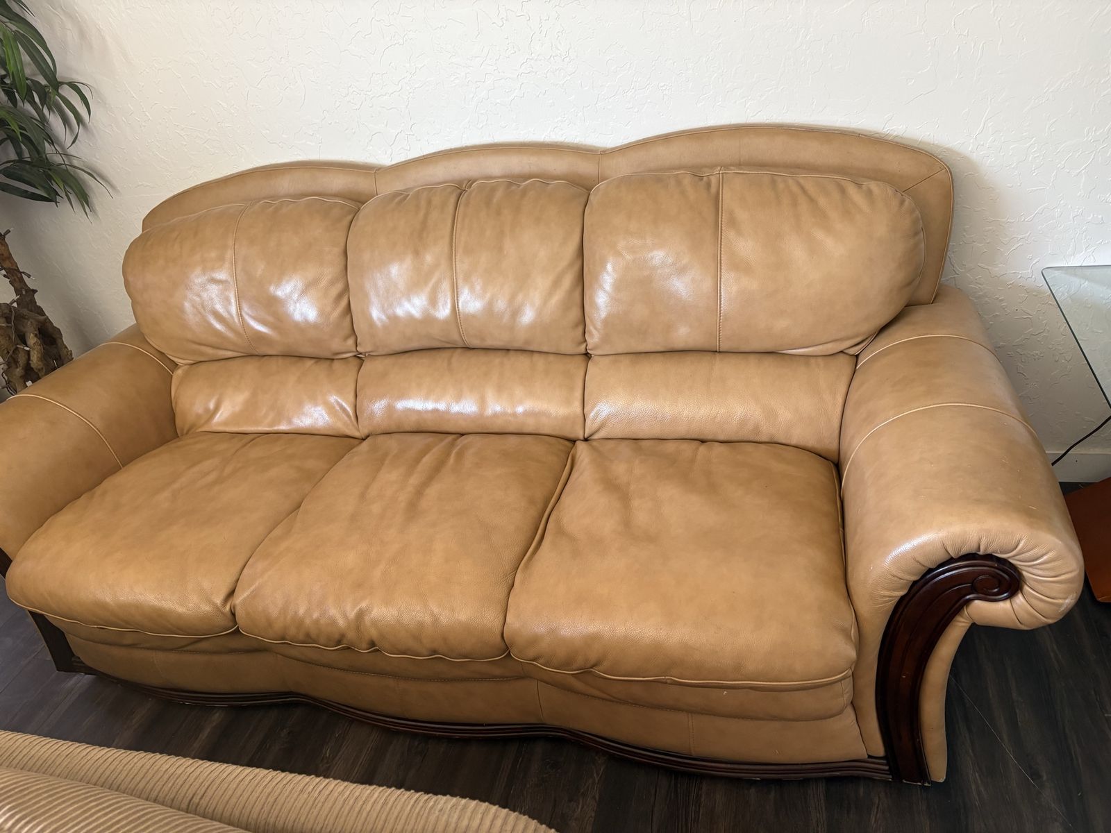 Beautiful Italian leather sofa