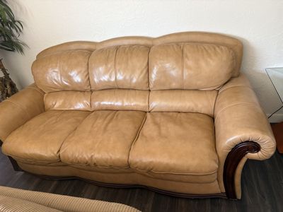 Beautiful Italian leather sofa