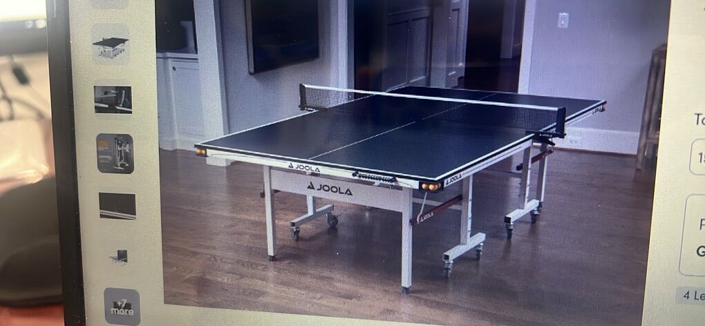 Indoor Ping Pong Table Set (JOOLA Rally TL MDF)