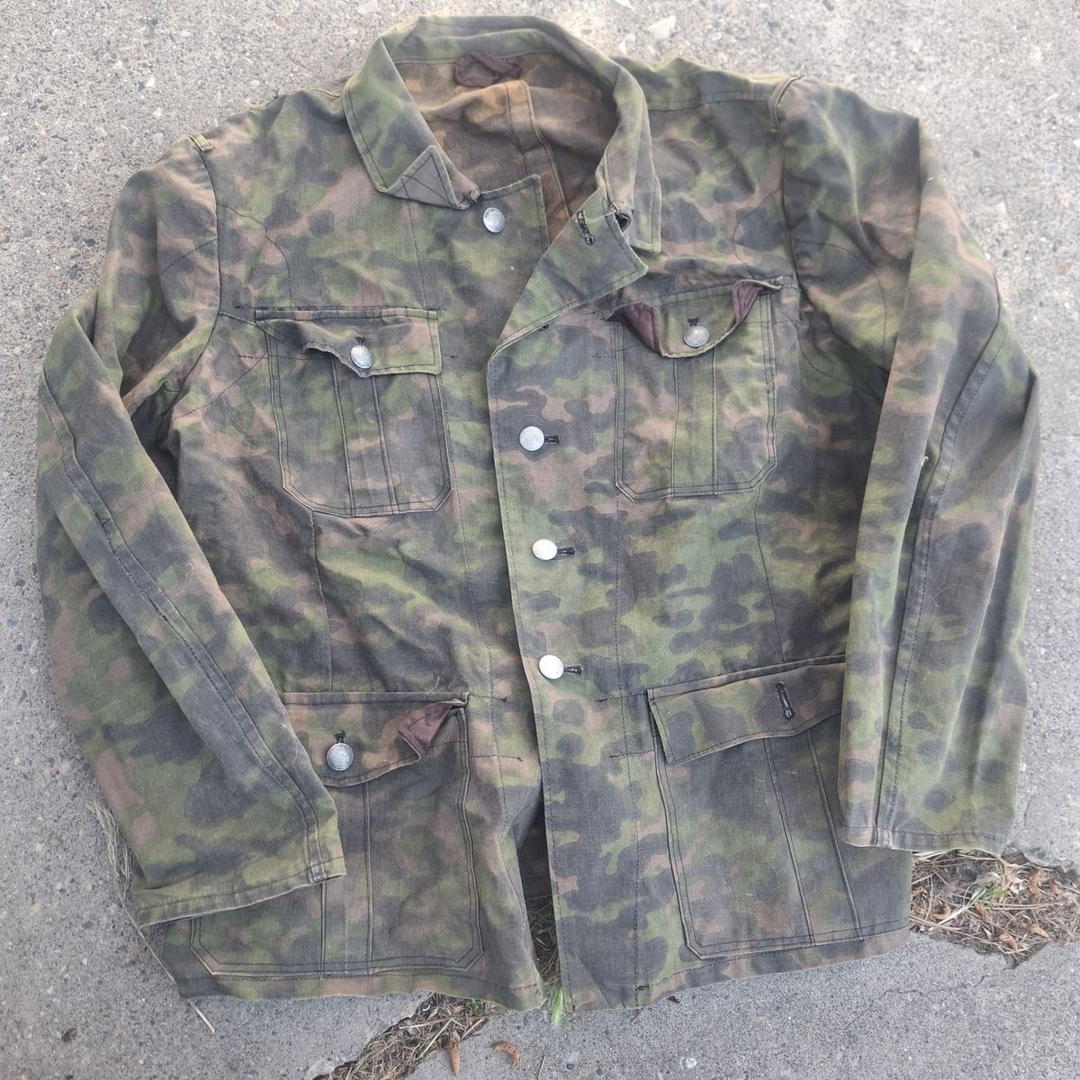 wwii antique relic waffen camo tunic