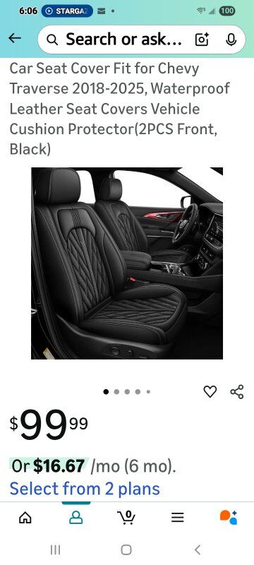 New in Package! Chevy Traverse Seat Covers (FRONT)