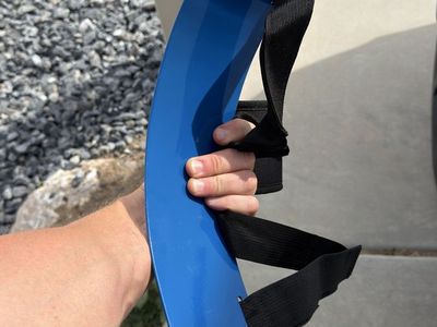 Blue Arm Blaster Bicep Support Isolator Strap