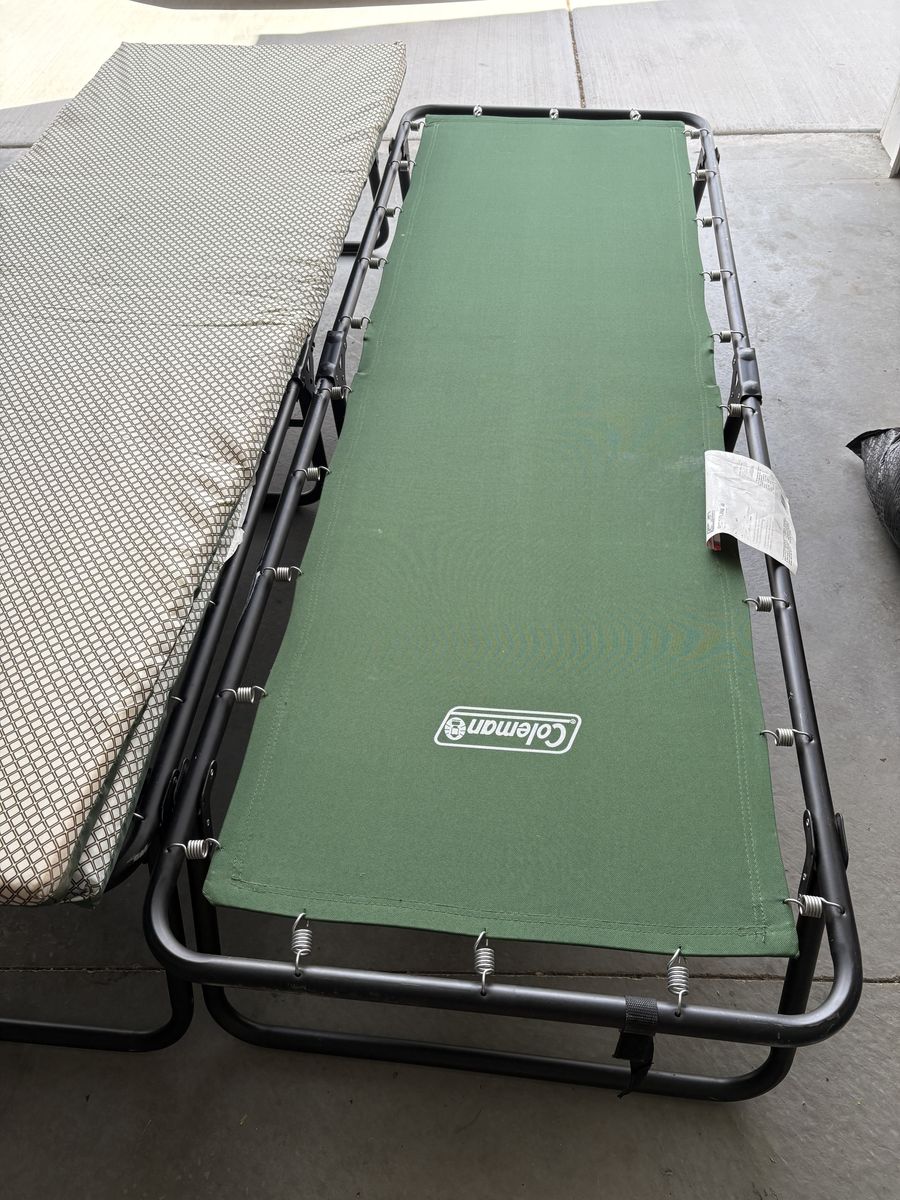 2 COTS, 2 COMFY COT PADS AND TENT FOR SALE!