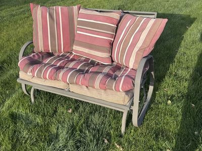 2-Person Patio Glider Loveseat