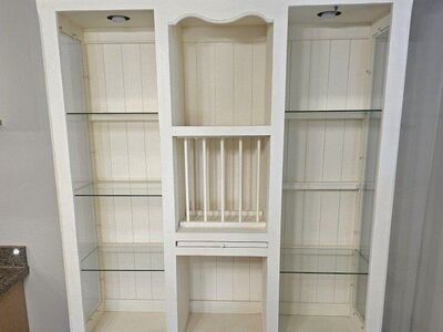 Distressed Vintage Country Style Hutch