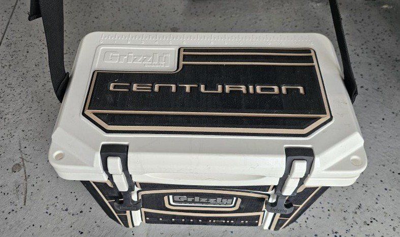 Grizzly 15 Cooler White Centurion Edition Hard-Sided Ice Chest