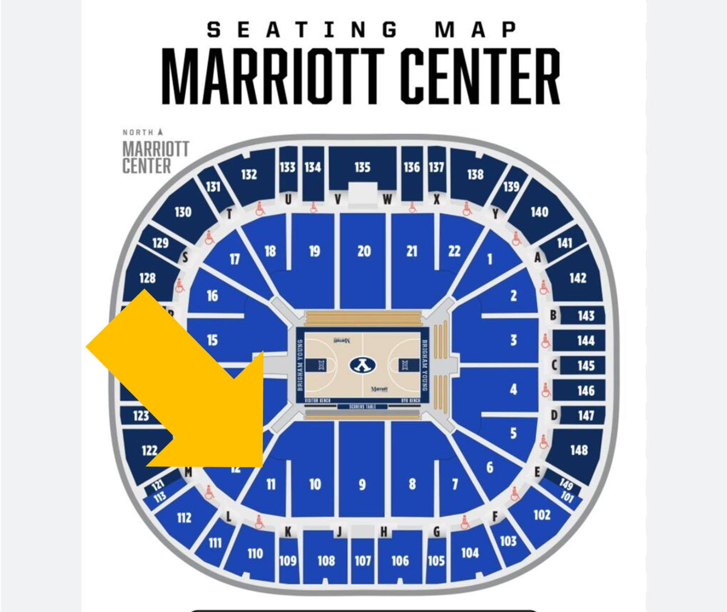 BYU vs. Iowa St. - Lower Bowl - Aisle Seats