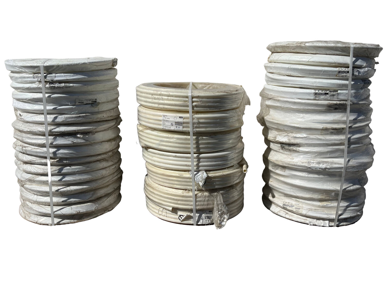 60% OFF! New PEX Piping - 3/4" & 1" Diameters - 100' Coils - White Only - By Uponor & Viega