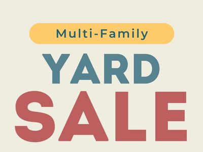 Aug 29 Multi-Family Yard Sale 8am to 1pm in Provo
