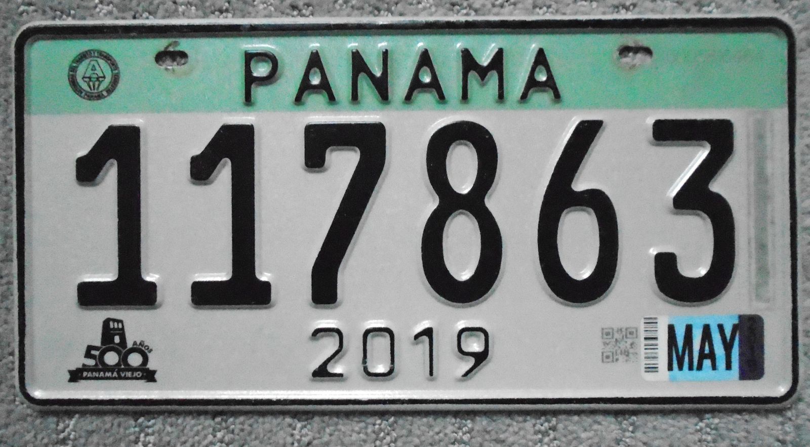 Panama Automobile License Plate 500th Anniversary