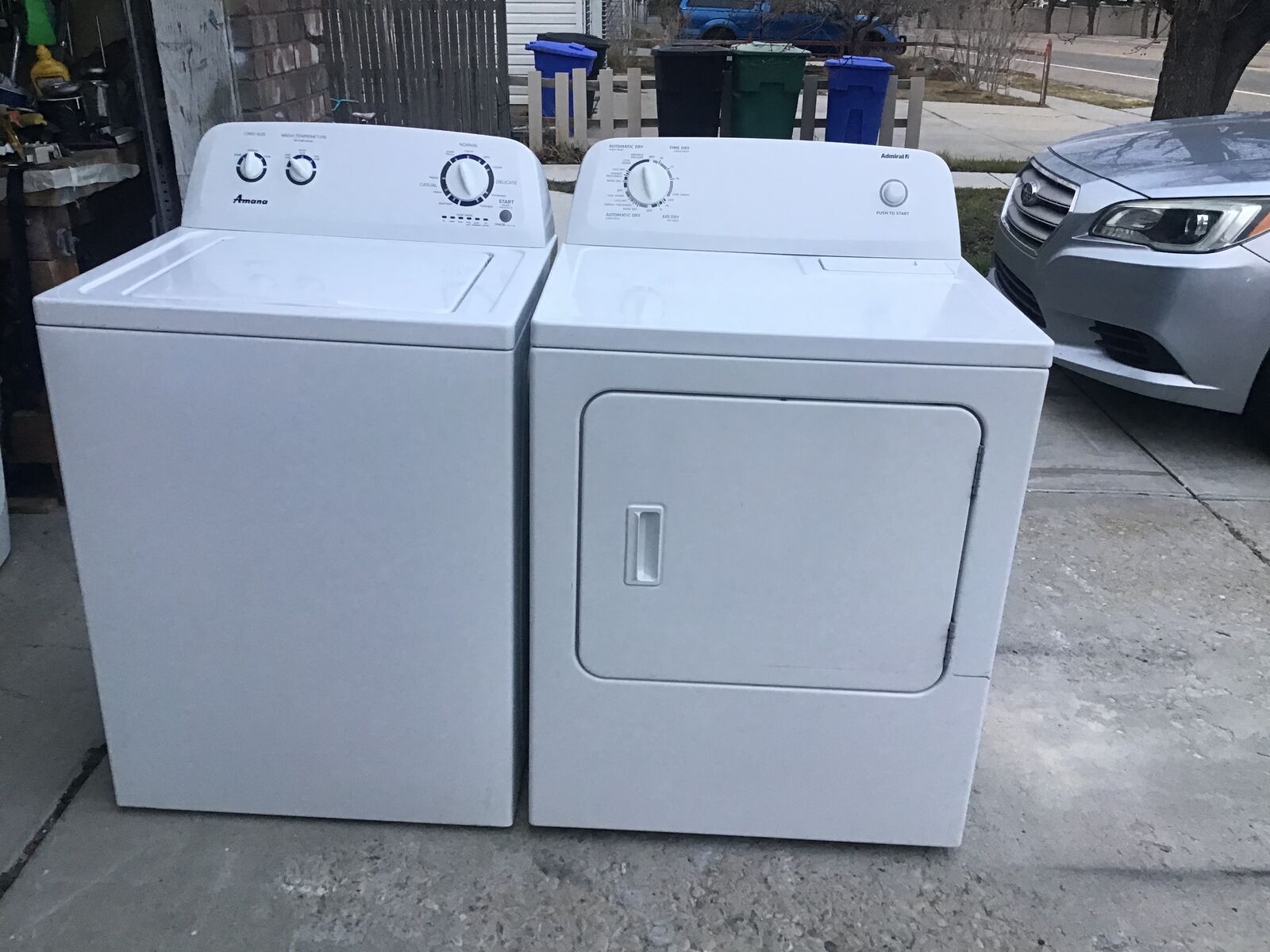 FREE DELIVERY LIKE NEW AMANA LARGE CAPACITY WASHER AND DRYER SET