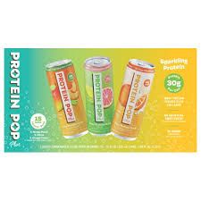 Protein Pop 30g Clear RTD Variety Pack, 15-count 12 fl. oz. 1999816 #105521