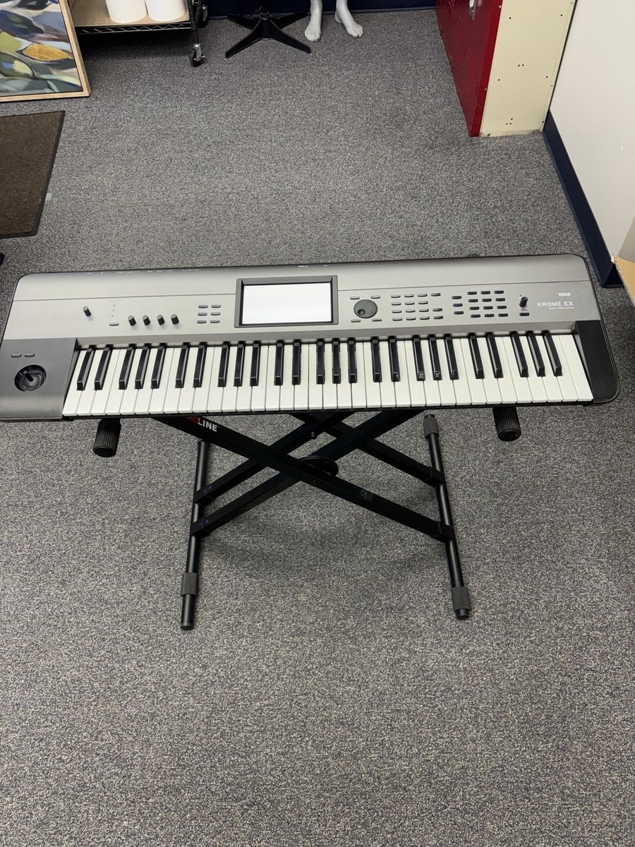 Korg KROME EX 61 Key Music Workstation Synthesizer Keyboard (Gray)