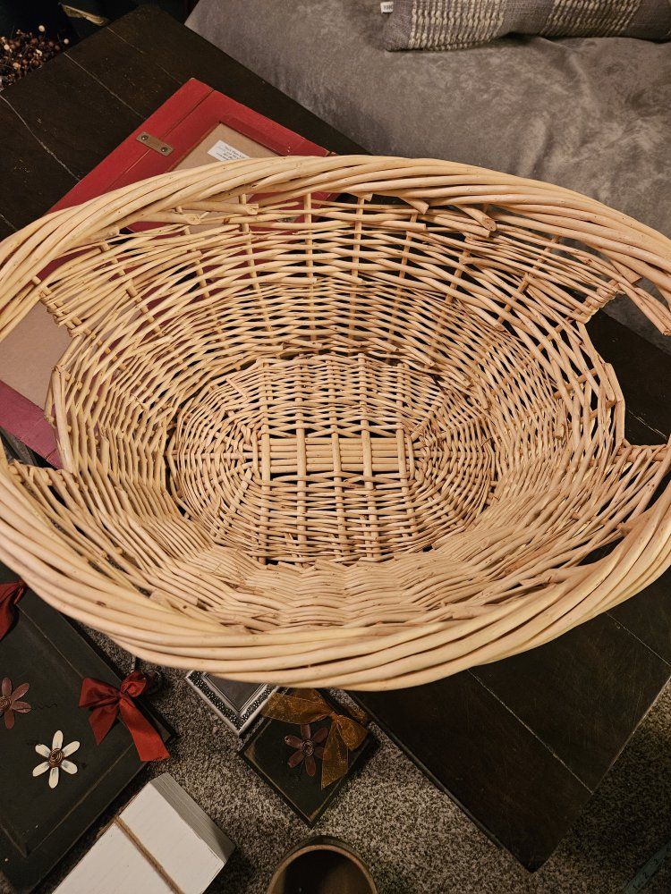 Large basket with handles