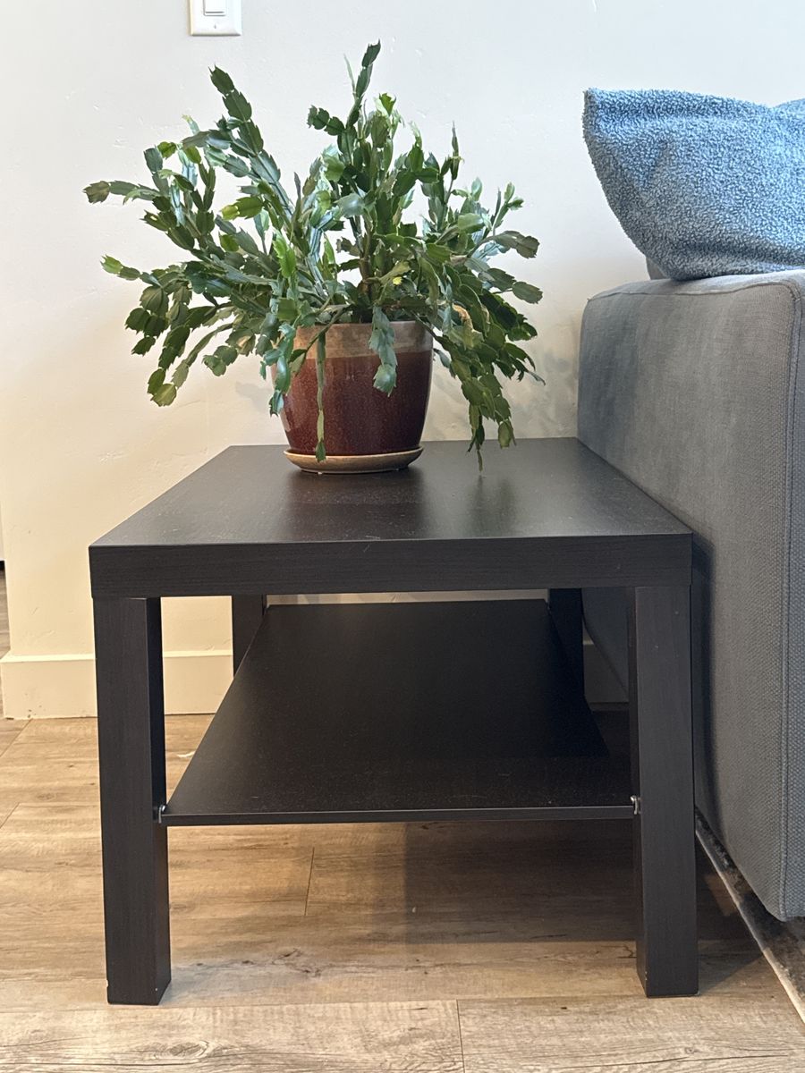 IKEA Lack Black End Table Side Table or Coffee Table with Storage Shelf