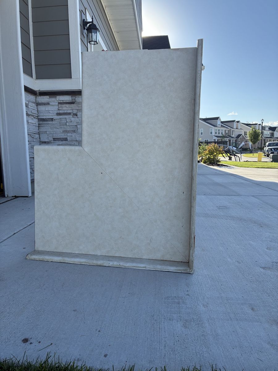 Light Beige Countertop Section - Custom Cut, Durable Laminate - Ideal for Kitchen or Laundry Room
